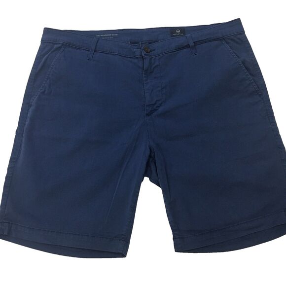 AG Adriano Goldschmied | The Wanderer Shorts| Men 38| Blue Slim Chino Stretch - Picture 1 of 12